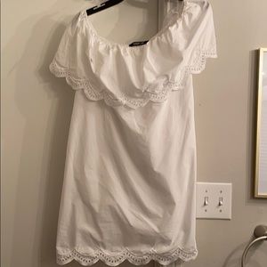 SugarLips White Off-Shoulder Dress